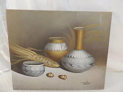 Oil & Sand Painting Signed 24x20 Artist MARIO JUNG  • $101.25