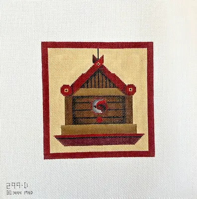 $10 • Buy Bird House 1994 299D-MELISSA SHIRLEY MSD-Hand Painted Needlepoint Canvas
