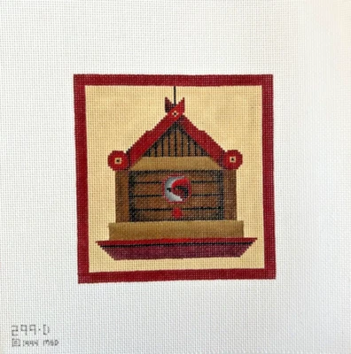 $10 • Buy Bird House 1994 299D-MELISSA SHIRLEY MSD-Hand Painted Needlepoint Canvas