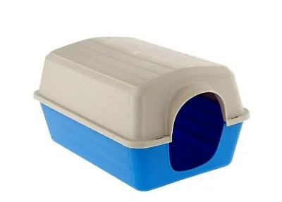 Plastic Guinea Pig Chinchilla House Bed Small Animals Pet - Blue / Grey • £8.49