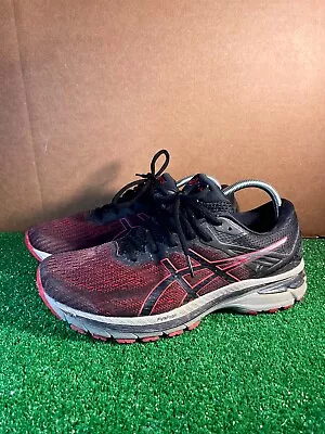 Asics Mens Athletic Running Shoes Mesh 1011A983 Classic Red Black Size US 10 • $9.99