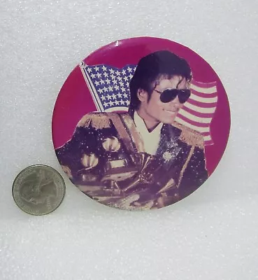 Michael Jackson United States Flag Button Pin • $2.39