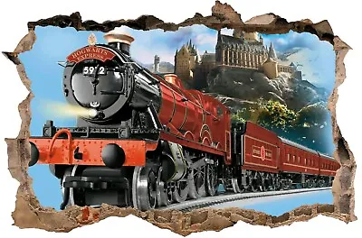 £3.58 • Buy Hogwarts Express Harry Potter Hole In The Wall Art Sticker Bedroom Decal Print