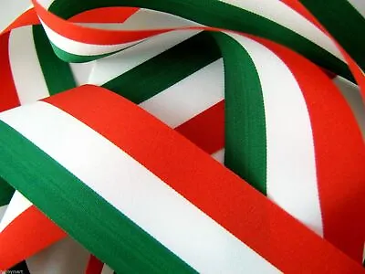 £17.99 • Buy Italian National Ribbon In Green, White & Red - A Nice Italian Patriotic Ribbon