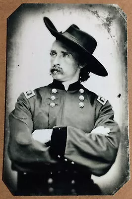 Civil War General George Armstrong Custer  Tintype C1048RP • $14.99