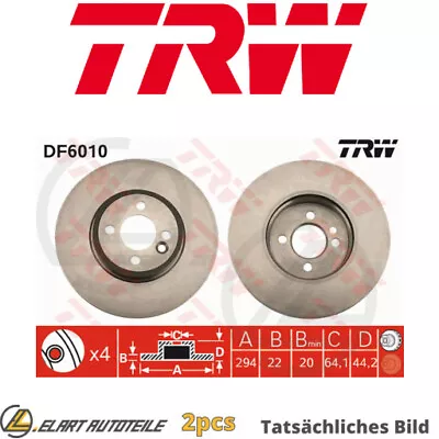 2x THE BRAKE DISC FOR MINI R50 R53 W10 B14 A W11 B16 A W10 B16 A N14 B16 • £145.59