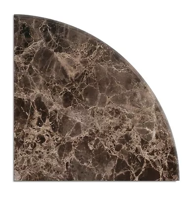 Simple Tile - 9  Emperador Dark Marble Bathroom Shower Corner Shelf Stone Caddy • $36.95