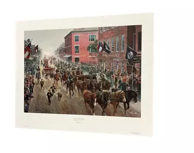 Mort Kunstler  IRON HORSES MEN OF STEEL Limited Ed. Print Signed & Numbered COA • $129.50