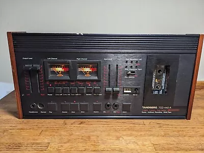 TANDBERG TCD 440A Cassette Tape Recorder 3-Head Player Deck - Works Watch Video • $699