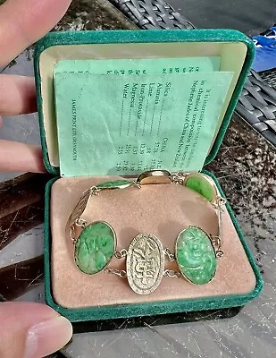 Very Rare Early 20th Century Chinese Jadeite Bracelet • $32.84