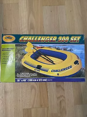 Intex Challenger Inflatable 2 Person Floating Boat Raft Set Air Pump 265 Lbs New • $71.31