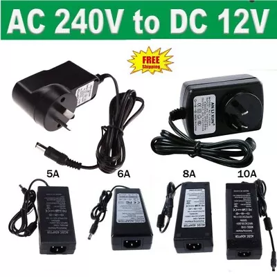 12V AC DC 1-0A Power Supply Adapter Converer Charger For LED Strip Lights Camera • $12.99