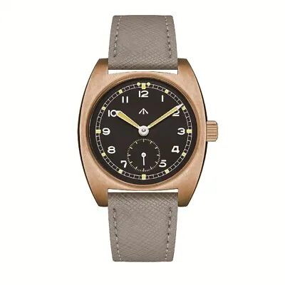 MERKUR Mens Luxury Watches Bronze Watch Manual Wind Mechanical Wristwatch M01D • $149
