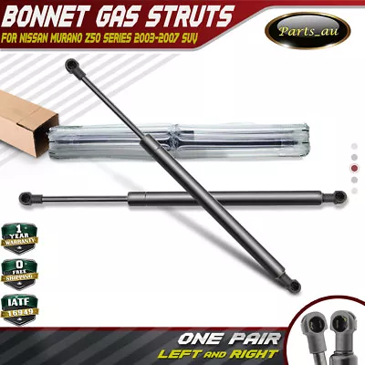 Set Of 2 Bonnet Gas Struts For Nissan Murano Z50 03-07 Front Left And Right • $27.69