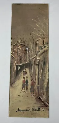 Vintage Maurice Utrillo V Lithograph 1956 D.A.C.N.Y Print W/ Glass - 24x8” • $35