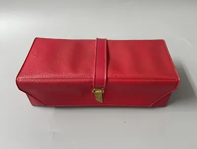 RED VINYL ATTACHMENTS BOX For Sewing Machine SINGER Featherweight 222K • $250