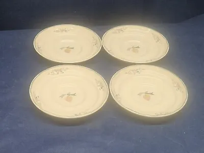 Vintage 1980's International China Stoneware  Marmalade  Set/4 Saucer Plates  • $13.99