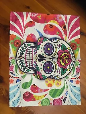 $19 • Buy Sugar Skulls Bar Runner Place Mat  Mancave Men’s Gift Idea Banne Man Cave Idea