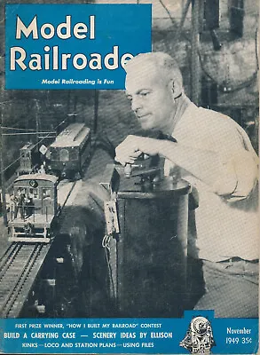 Model Railroader November 1949 Nev.cty.ng 2-8-0 Prr K4 Combination Station Plans • $10