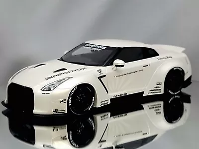 GT Spirit LB Performance Nissan GT-R (R35) Liberty Walk Pearl White 1:18 • $249.99