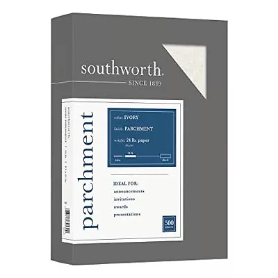 Southworth Parchment Specialty Paper 24 Lb. 8 1/2 X 11 Gray Pack Of 500 • $47.53