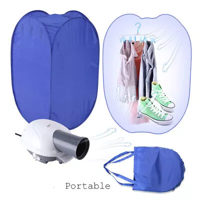 800W Portable Electric Clothes Dryer Bag Folding Fast Drying Machine Practical • $32.99