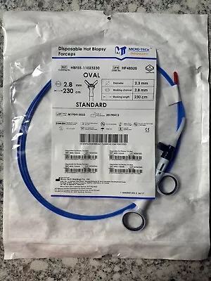 MICRO-TECH ENDOSCOPY Hot Biopsy Forceps 2.8mm X 230cm Oval Jaws UPN: HF48521 • $26