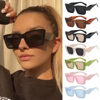 $10.58 • Buy Big Frame Square Sunglasses Trend Glasees Women's Sunglasses Female Sun Glasses