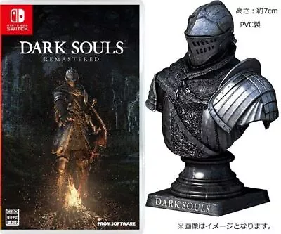 NEW DARK SOULS REMASTERED Nintendo Switch Game Soft & Bust Up Figure SET Limited • $122.62