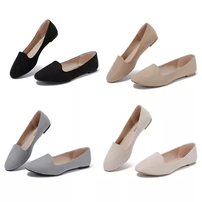 Cociicii Womens Flat Round-toe Shoes Classic Ballet Comfortable Casual Shoes • $12.99