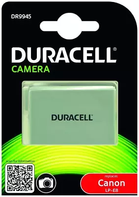 Duracell Premium Analog Canon LP-E8 Battery For EOS 550D 600D 700D 7.4V 1020mAh • £22.34