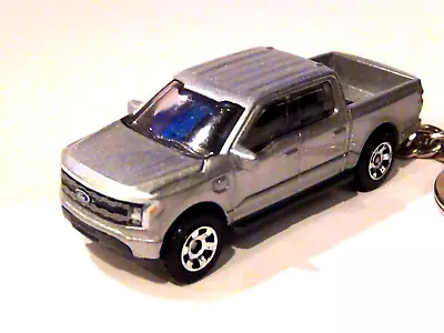 HOT SILVER 3D 2022 FORD F150 LIGHTNING CUSTOM KEYCHAIN Key Keyring Matchbox EV • $0.99