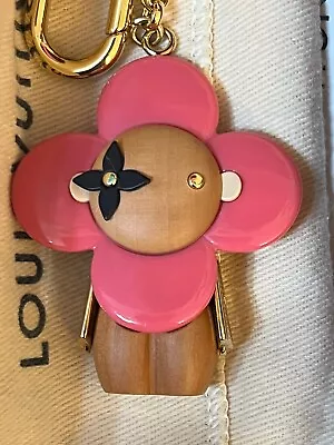 Louis Vuitton Vivienne Bag Charm & Keychain Wood And Resin Pink • $449