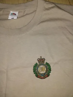Royal Engineers Regiment Xxl T-shirt Brand New Fruit Of The Loom Khaki • £9.99