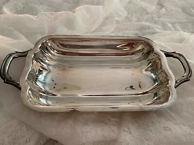EPCA Bristol Silver Plated #103 Scalloped W/handles 9.5 X 5  Candy Dish • $8.50