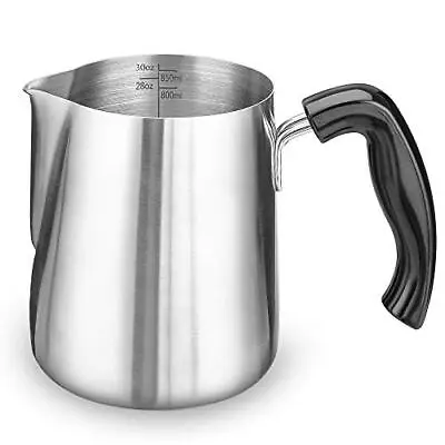 $24.62 • Buy Espresso Milk Frother Cups Coffee Milk Frothing Pitcher 30 Oz Coffee Steaming Pi