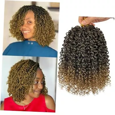 Yanky Twist Crochet Hair Ombre Blonde Pre-twisted Micro Passion 8 Inch 1B/27 • $58.70