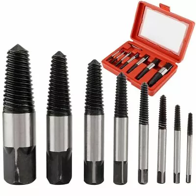 Screw And Stud Extractor Set 3-26mm Remove Broken Damaged Studs Screw 8pc Set • £8.95