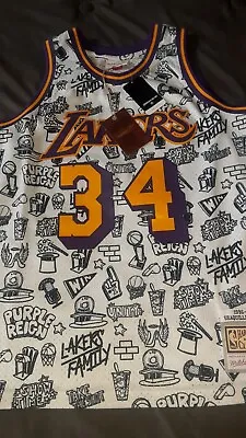 Shaquille O'NEAL MITCHELL & NESS Lakers JERSEY LARGE • $38