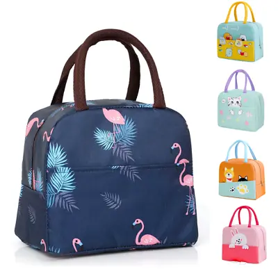 Insulated Cool Thermal Lunch Bag Food Storage Picnic Tote Bag For Kids Adult • £4.99