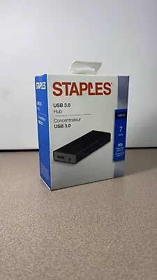 Staples USB 3.0 Hub 7 Port New In Box. FAST FREE SHIPPING • $10.50