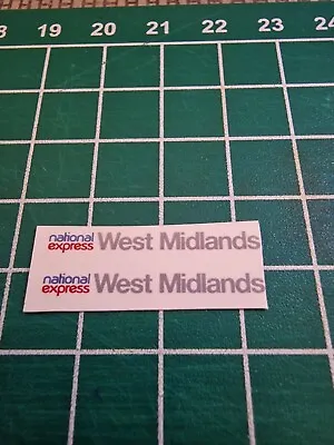1x Set National Express West Midlands Decals Code 3 1.76 Bus Transfers  • £1.20