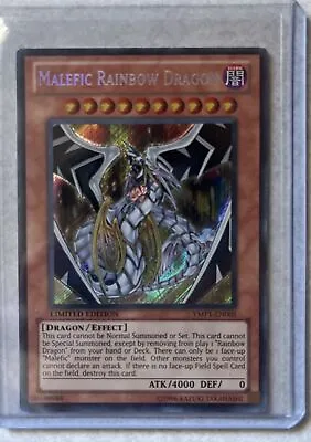 Malefic Rainbow Dragon YMP1-EN005 Secret Rare Limited Edition NM Yugioh • $2.99