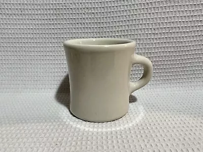 Victor China-Rest. Ware-Heavy Eggshell White Diner Mug • $12.99