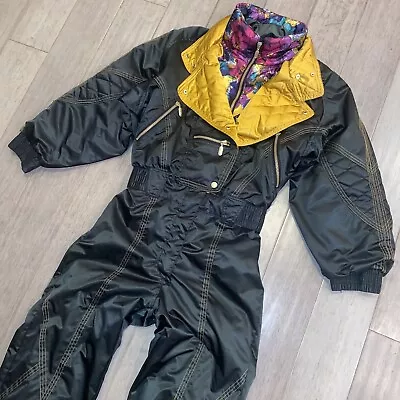 Nevica Ski Suit Womens Snowsuit One Piece Apres Snow Bib Virage VTG 80s Retro 8 • $159.99