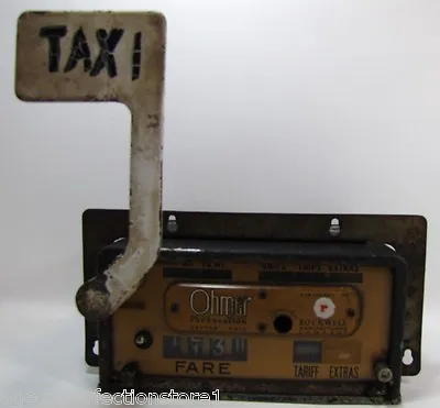 ROCKWELL Mfg Co TAXI CAB METER Old Fare Box OHMER Corp DAYTON OHIO • $395