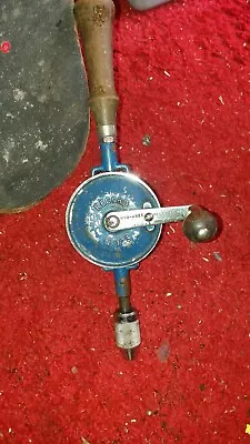 Vintage Carpenters DIY Record No 123 Hand Manual Drill Made In England • £15