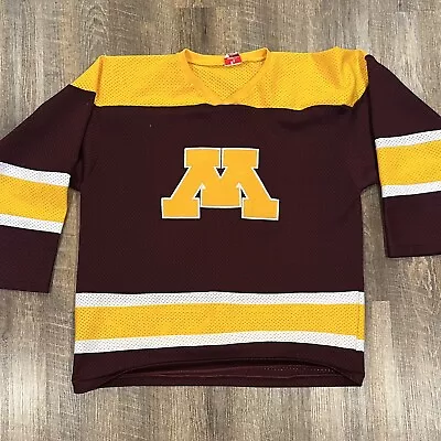 *RARE* VTG Vintage MINNESOTA GOPHERS NCAA Hockey Jersey K1 Sportswear Large • $39.99