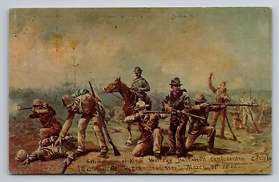 Painting Battle Of Paris Tennessee Vintage Unposted Postcard • $7