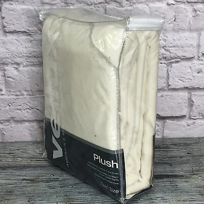 Vellux West Point Plush Blanket Twin Sz 60 X 90 Ivory Original Vintage  NEW • $21.24